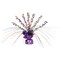 Party Central Club Pack of 12 Vibrantly Colored Retro Flowers Gleam 'N Spray Centerpieces 11''